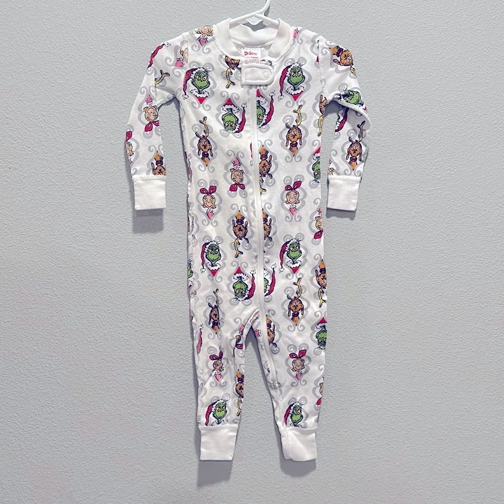 Hanna Andersson Dr. Seuss Grinch‎ PJs Sz 80cm 18-24m
